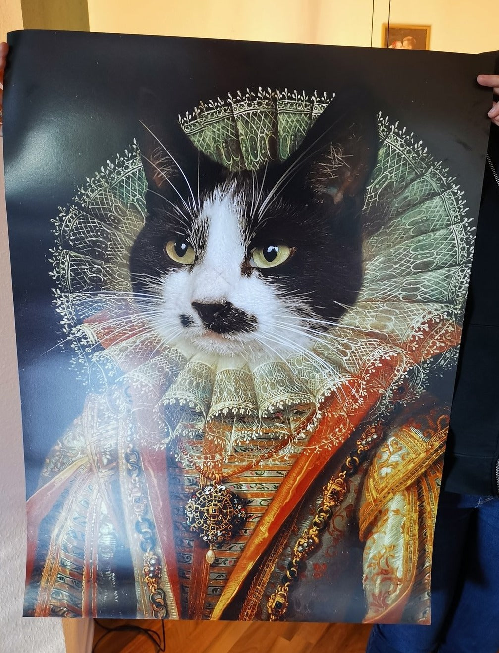 Die Prinzessin - Porträt auf Leinwand und Holzrahmen