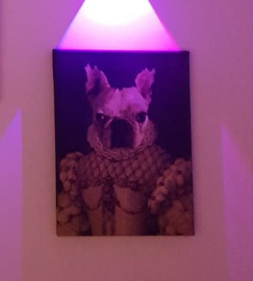 Die Königin - Porträt auf Leinwand und Holzrahmen