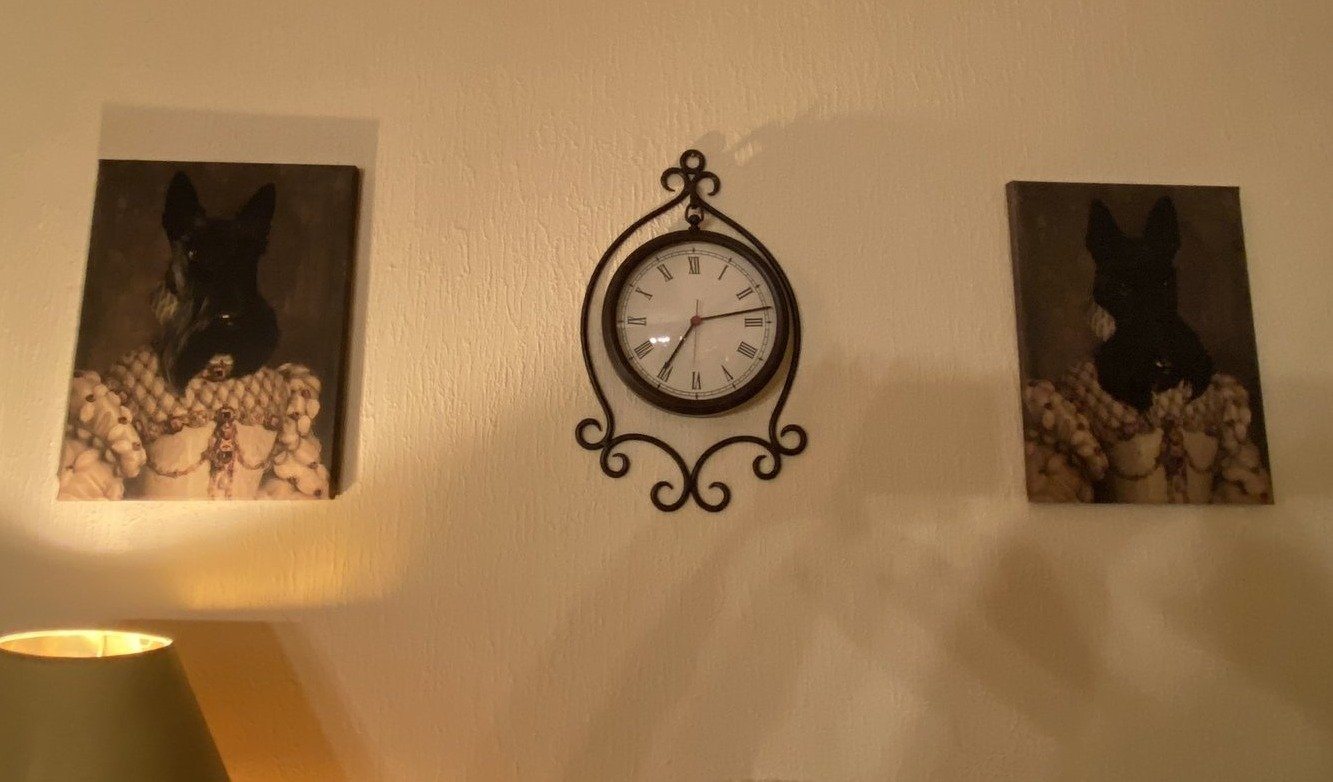 Die Königin - Porträt auf Leinwand und Holzrahmen