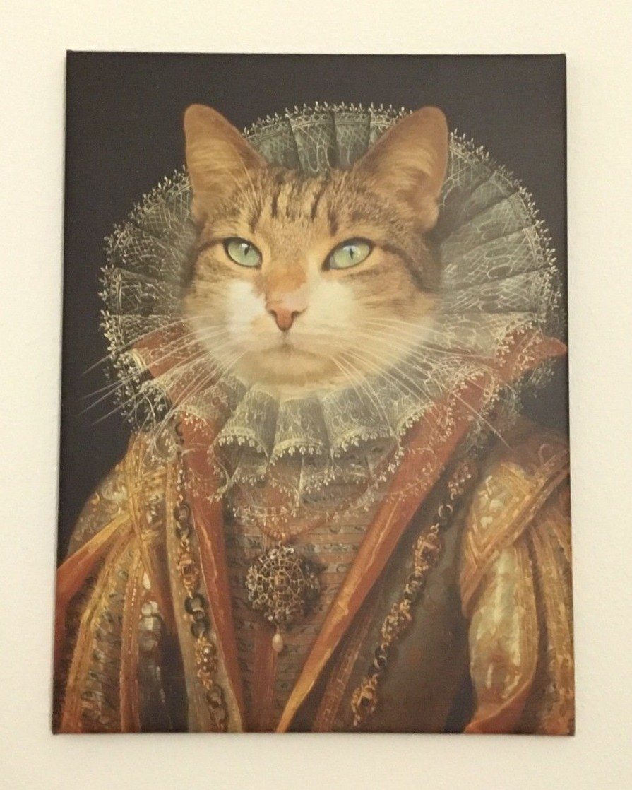 Die Prinzessin - Porträt auf Leinwand und Holzrahmen