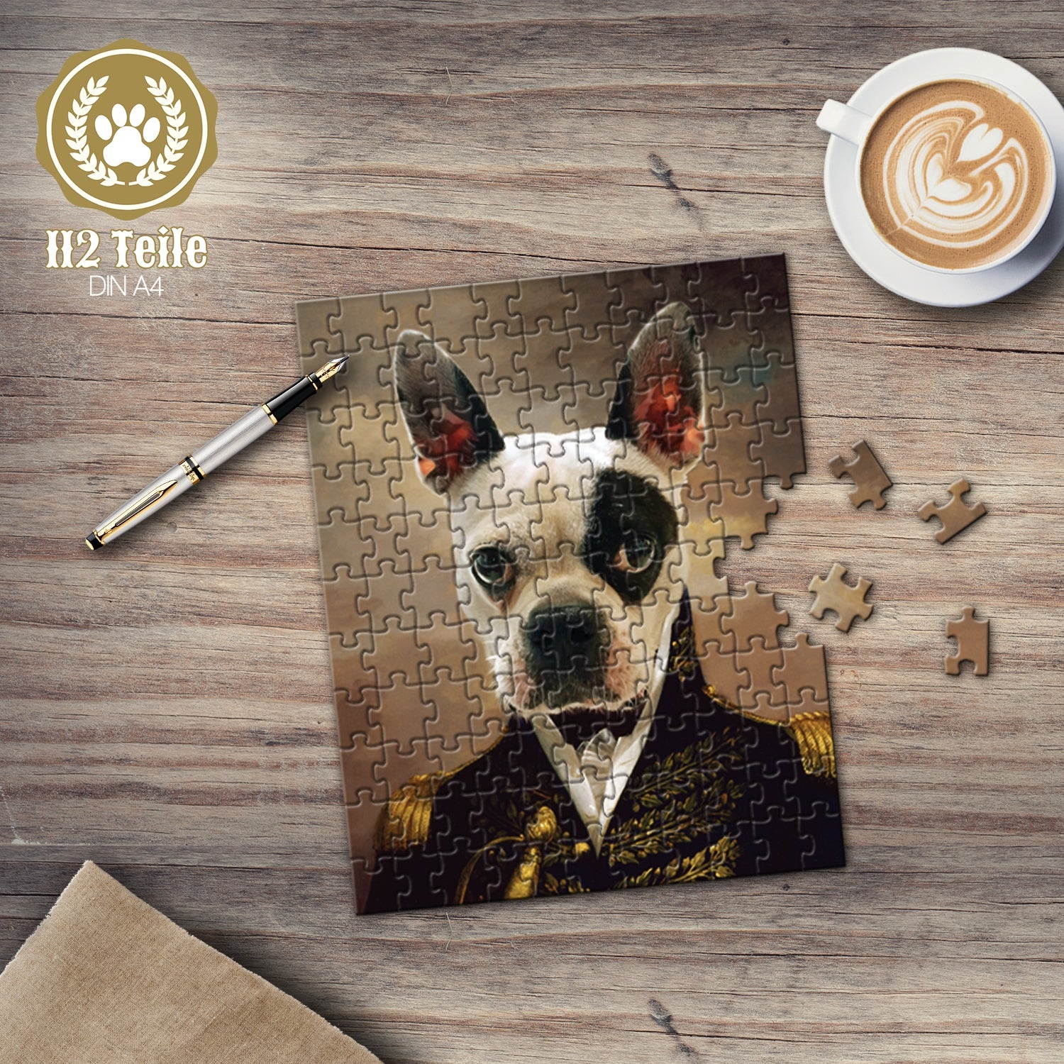 Süßer Hund als Fotopuzzle