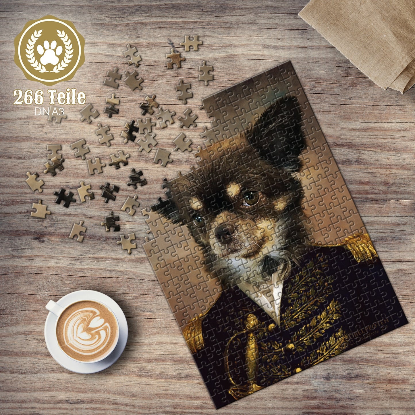 Hund als Haustier Puzzle mit 266 Teilen