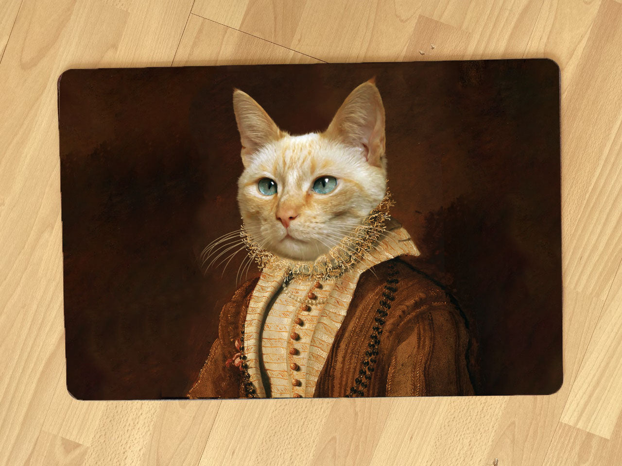 Personalisierte Fußmatte (Hund und Katze)