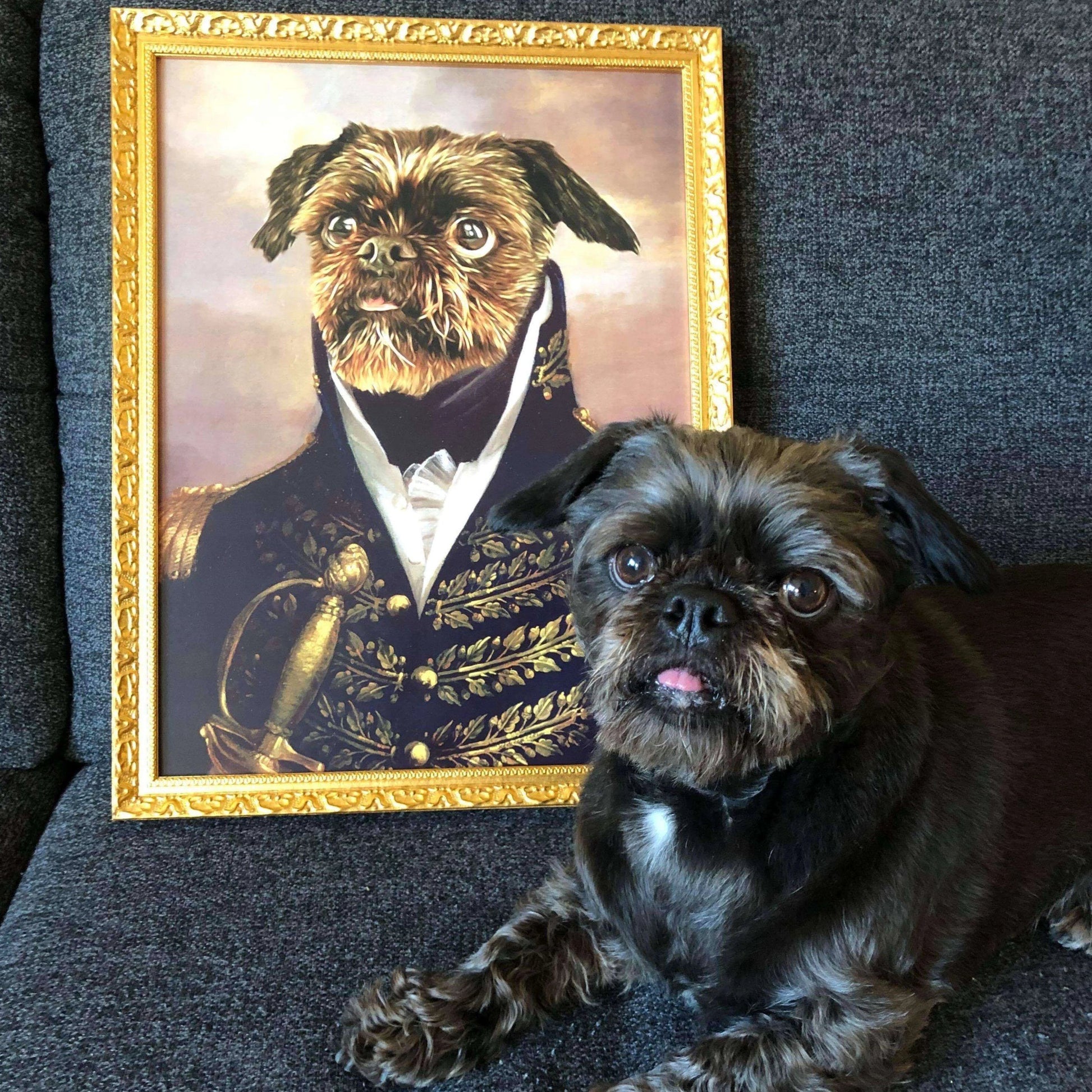 Dein Haustier als Poster Gemälde Hund Katze