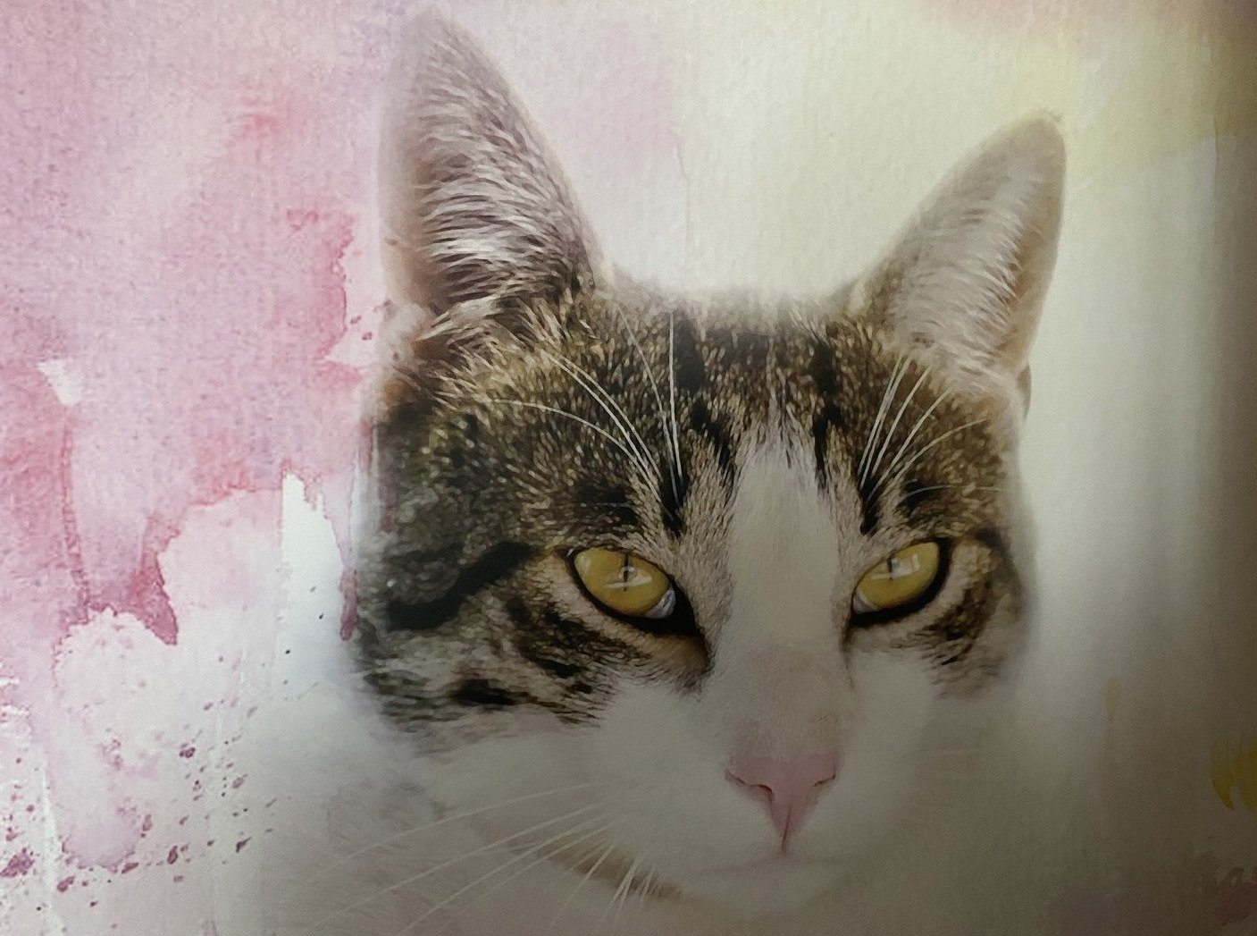 Klassisches Porträt "Aquarell" - Poster auf 250g Qualitätsdruck