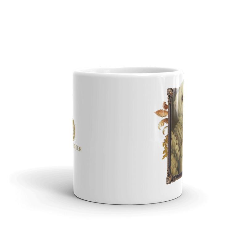 Haustiertasse von der Seite von Nobelpfoten
