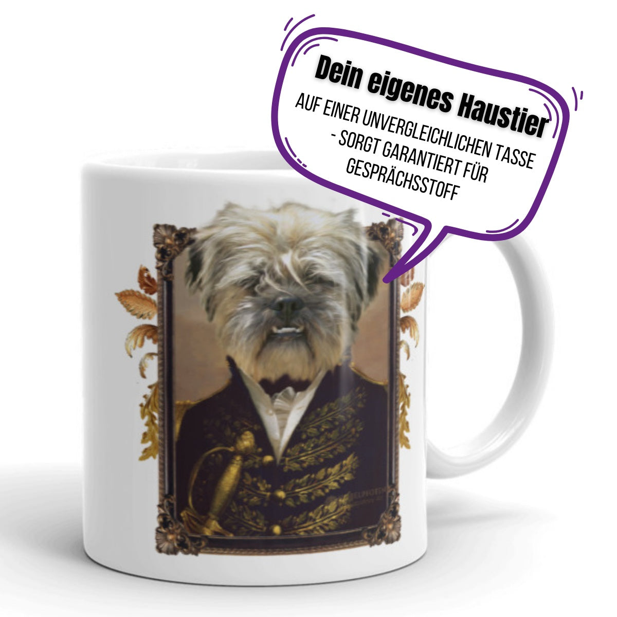 Haustier Tasse von Nobelpfoten mit Text